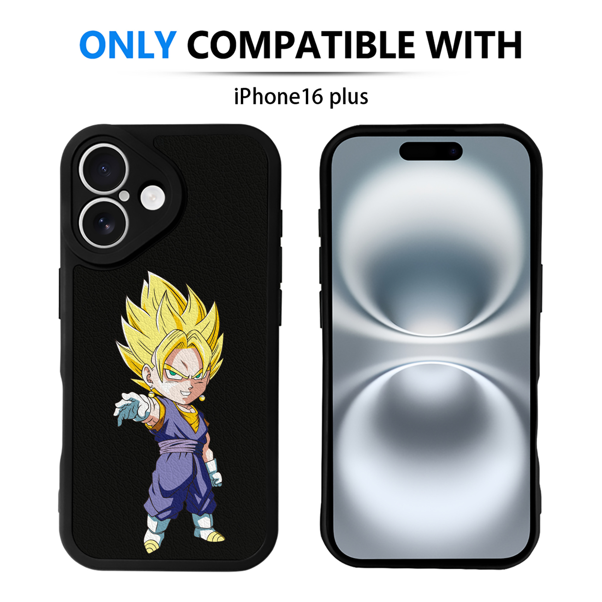（画像用） ドラゴンボール ベジット DRAGON BALL Vegetto 【iPhone 16シリーズ対応】シリコンスマホケース（レザー調） 材質：シリコン